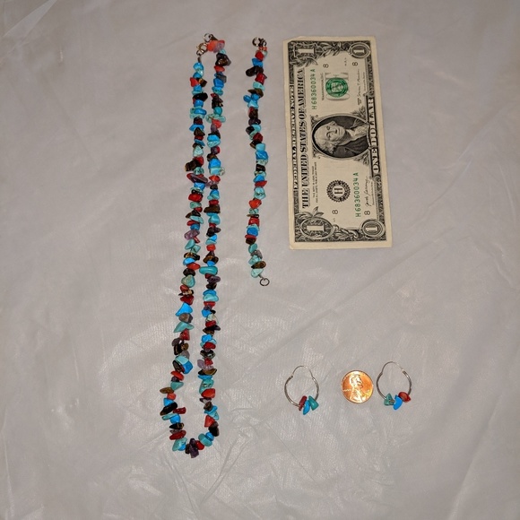 Necklace/bracelet/earrings set - Picture 3 of 4